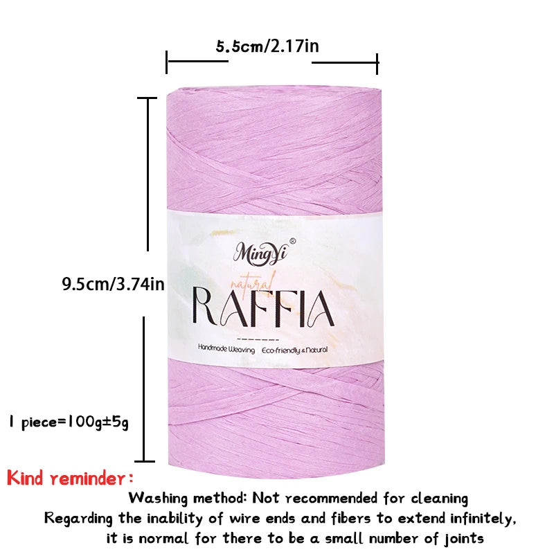 Yarn, Raffia-Style for Handmade Hats, Bags, Floor Mats & Storage Crafts