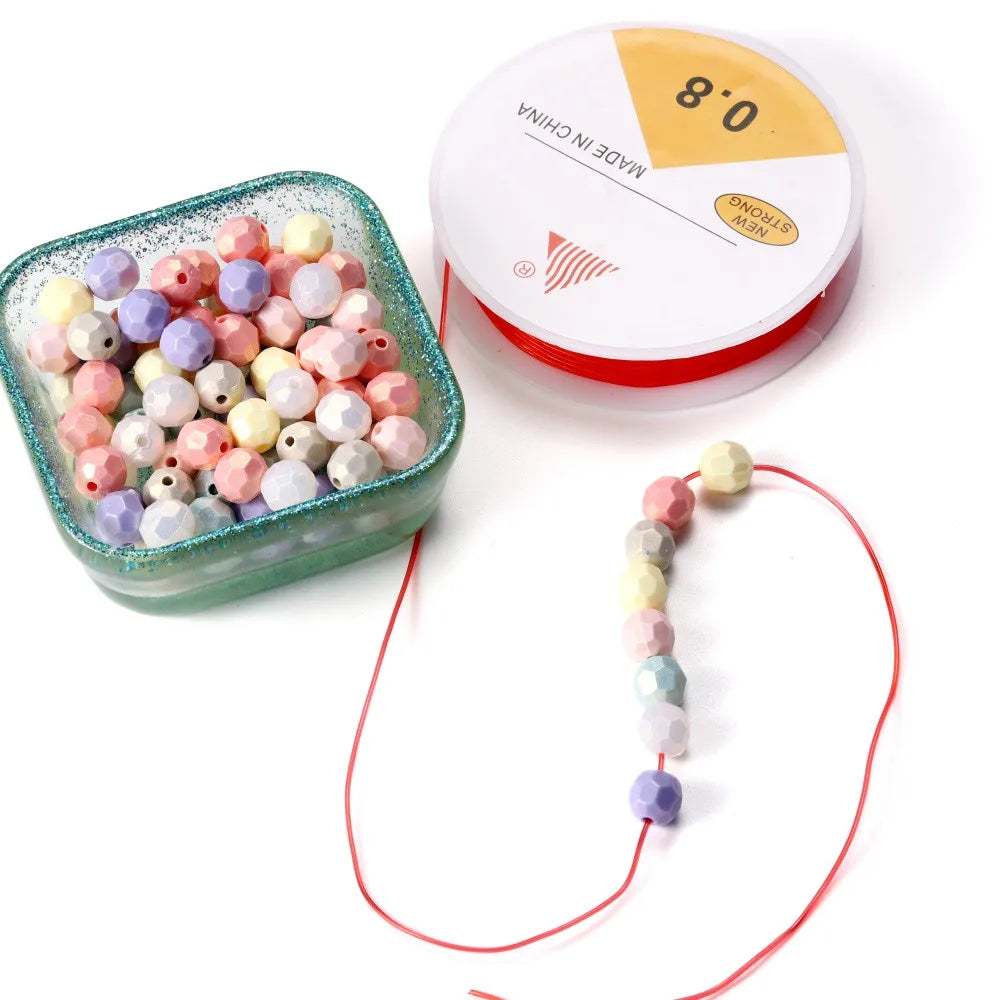 Beading Cord . Elastic Stretch String Fibre Crafting Line Seed Craft Supplies