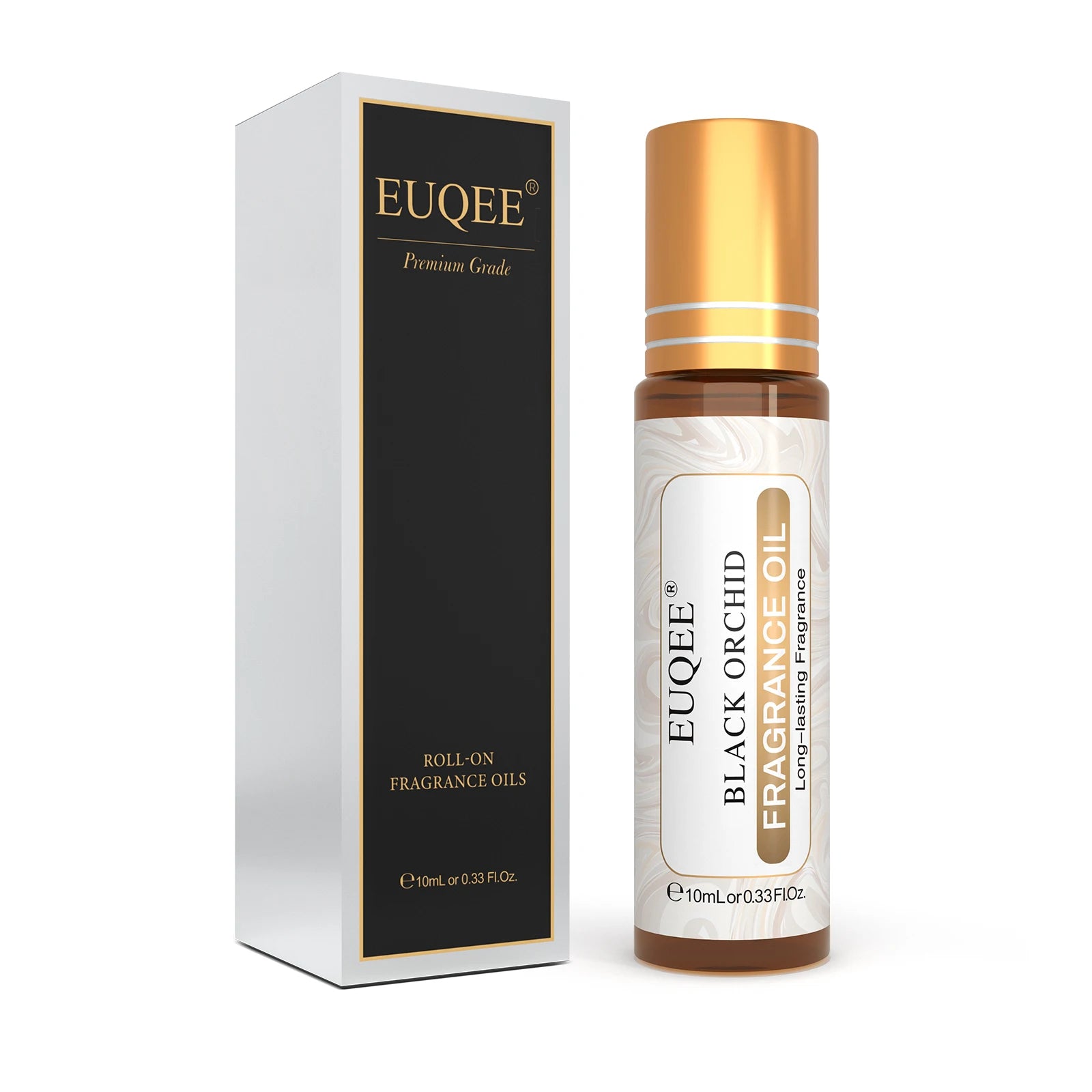 EUQEE 10ml Roll-on Perfume Oils Coconut & Vanilla White Musk Orange Blossom Parma Violet Long-Lasting Roll-On Perfume for Women