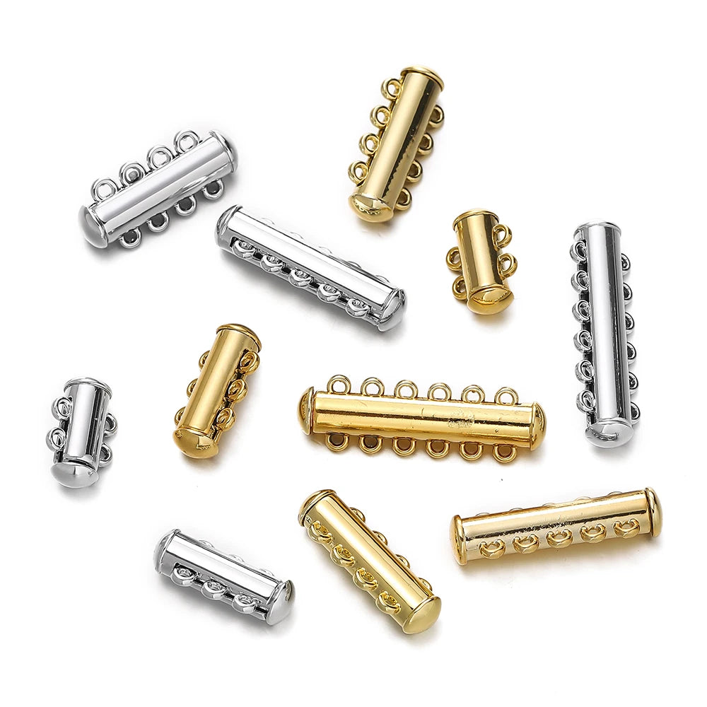 Magnetic Clasps Multirow Metal Bracelet Connectors DIY Jewelry Making