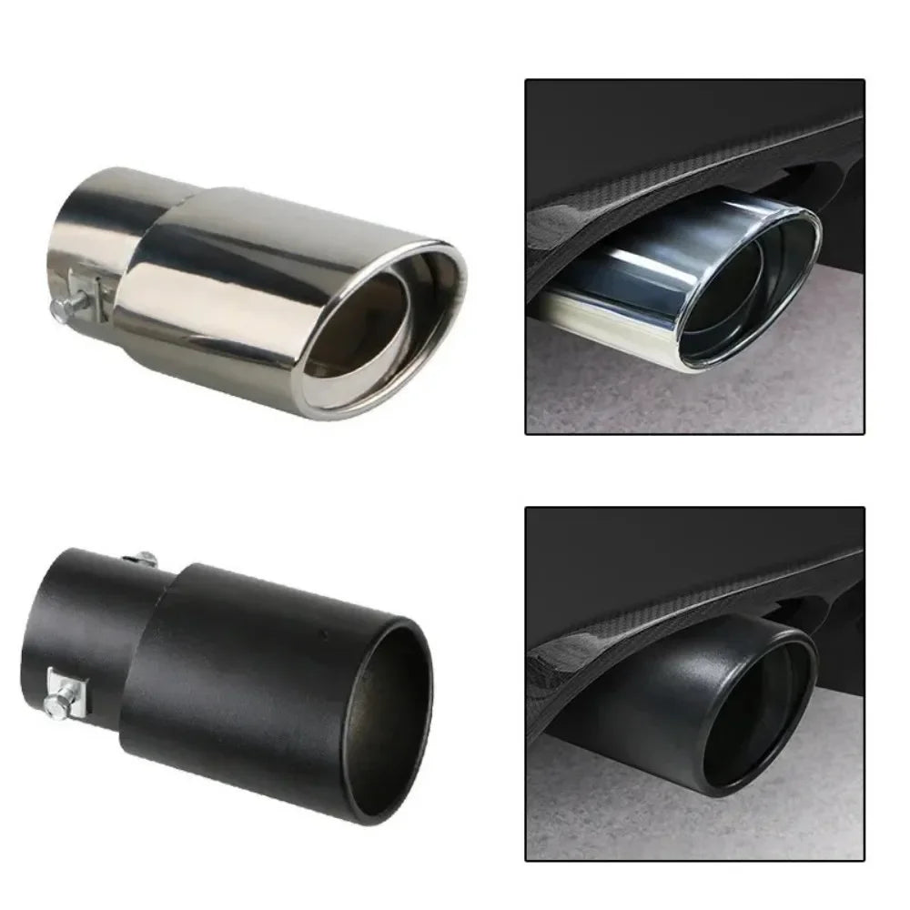 2.5" Stainless Steel Exhaust Muffler Tip | Universal Fit, 6 Finishes