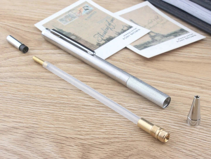 Full Metal Mechanical Pencil with Lead Refills — 0.3 to 3.0mm Precision Drawing