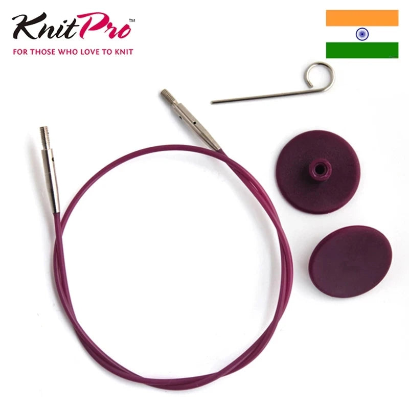 Knitting Needle Cable, KnitPro Purple for Interchangeable Circular Needles