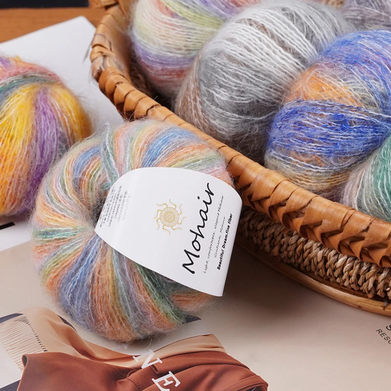 Yarn, Striped Gradient for Crochet Openwork Sweaters, Scarves & Shawls
