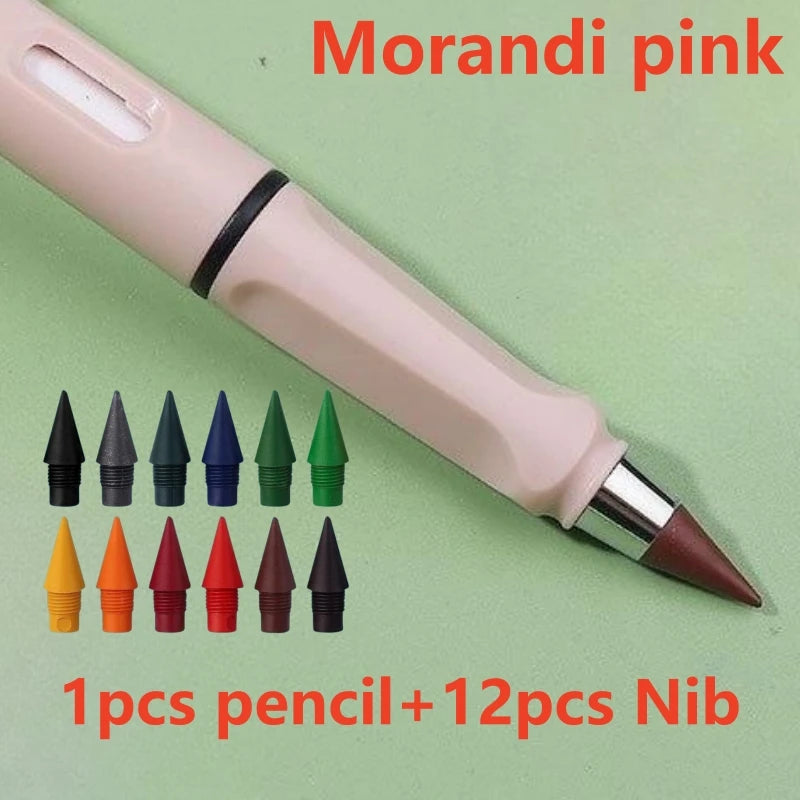 Inkless Eternal Pencil — Metallic Nib, 12 Colors, Writes 500,000 Words