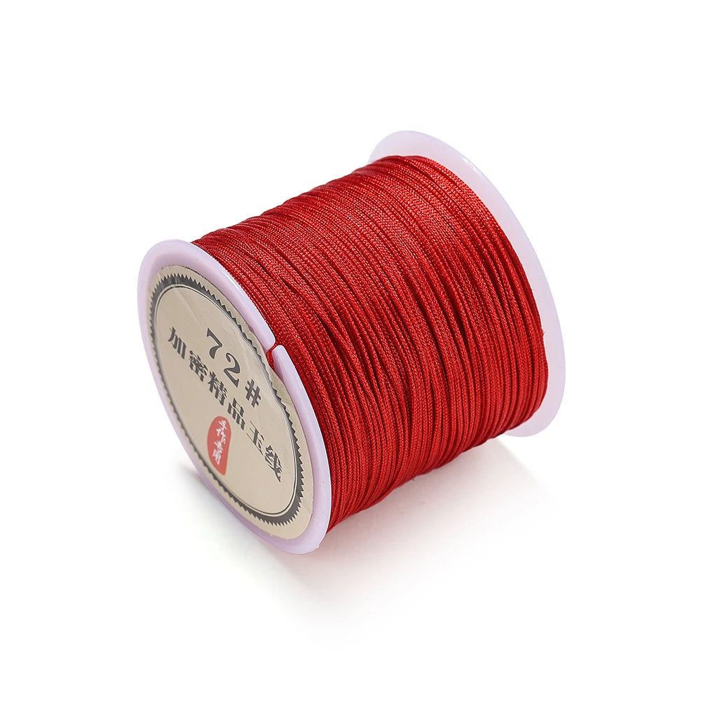 Beading Cord Nylon Chinese Knot Bracelet Braided String Tassel Craft Supplies