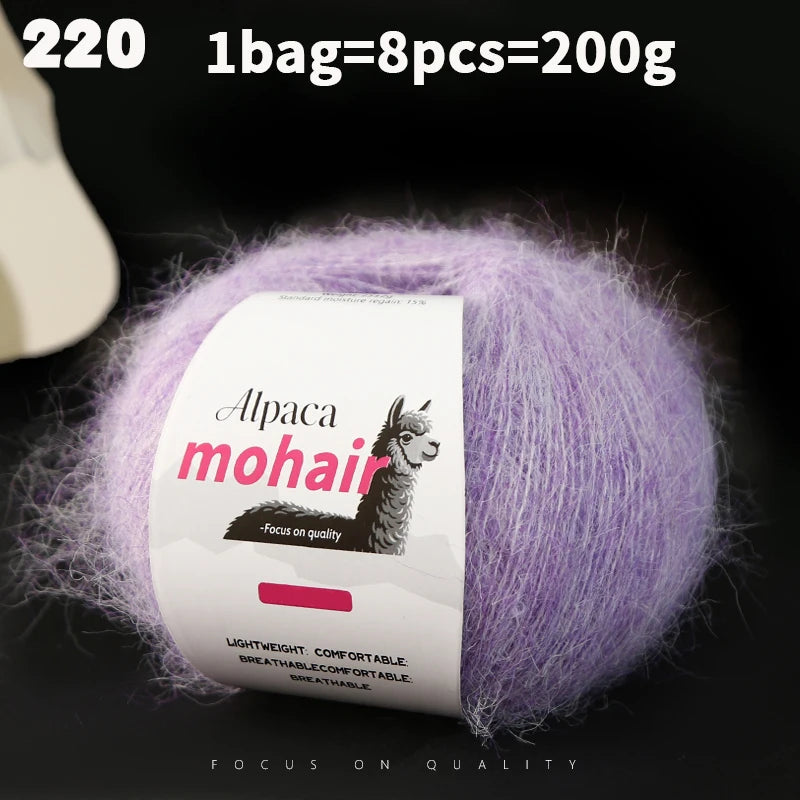 Yarn, Long-Pile Texture for Knitting Gloves, Hair Ties & Creative Crafts