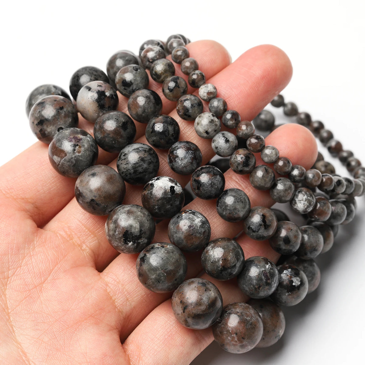 Bracelet Round Flame-Style Stone Beaded Stretch DIY Jewelry Making