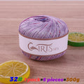 Yarn, Fine Lace with Gradient Colors for Crochet Shawls & Summer Knitwear