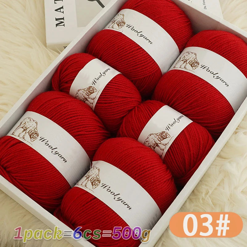 Yarn, Solid Color for Handmade Scarves, Sweaters, Gloves & Winter Hats