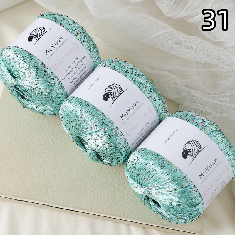 Yarn, Glitter Effect for Knitting Cushions, Bags, Hats & Decorative Crafts