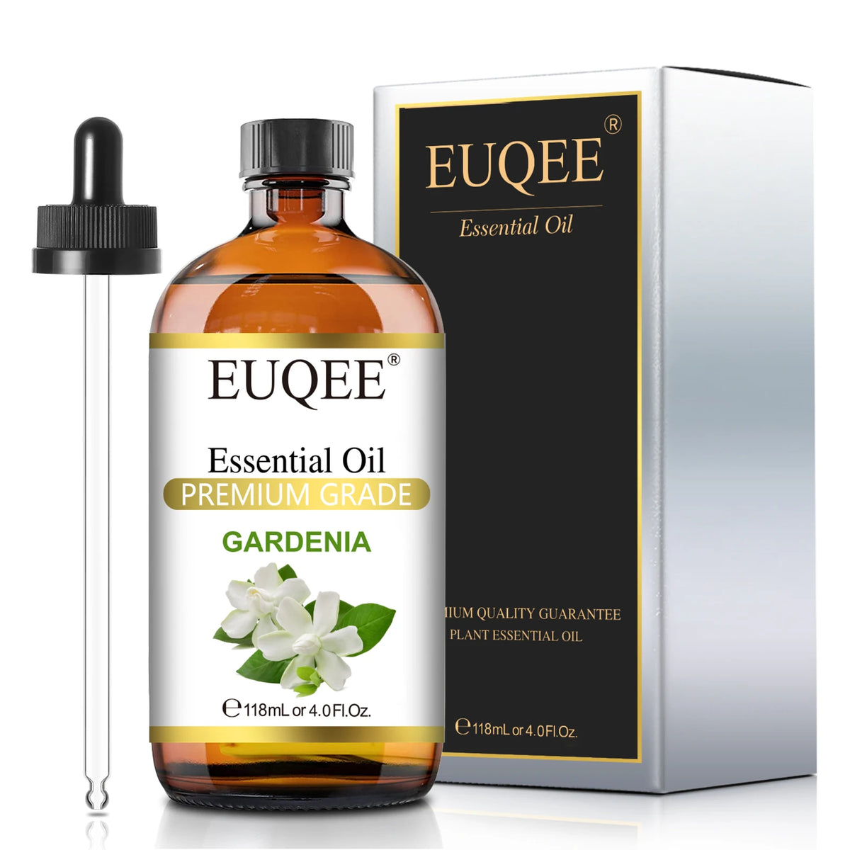 EUQEE Pure Essential Oil 118ml Premium Grade Glass Dropper Diffuser Candle 22 Scents