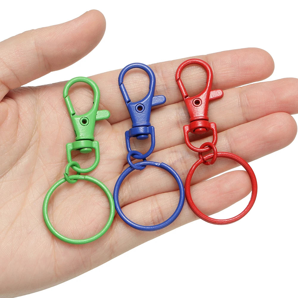 Keyrings Adjustable Buckle Colorful Lobster Clasps DIY Jewelry Making