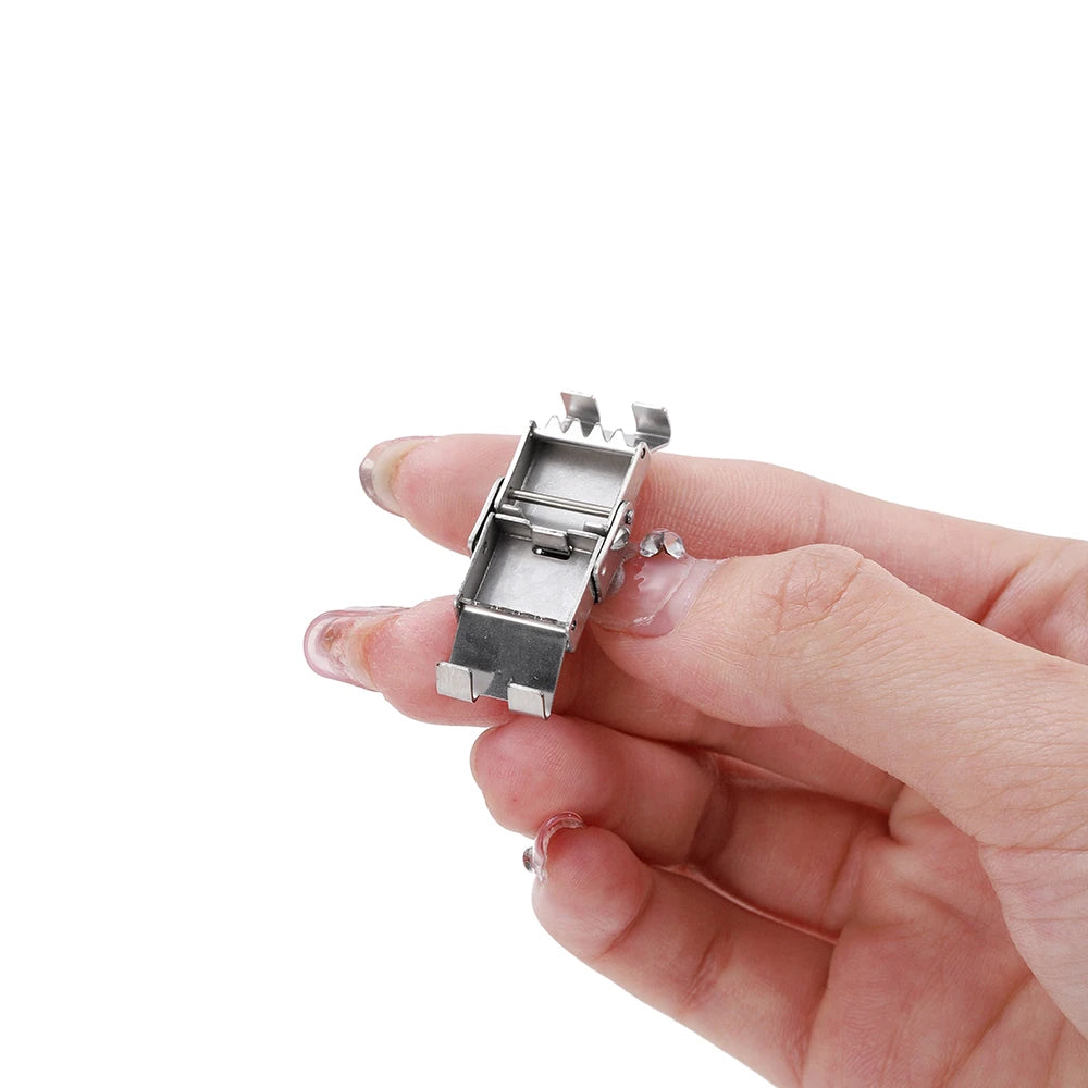 Watch Band Clasps Stainless Steel Jaw Crimp Hooks DIY Jewelry Making