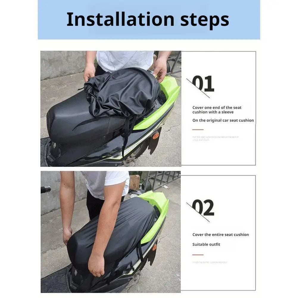 Motorcycle Seat Cover Waterproof Rain Premium Quality Replacement Accessory
