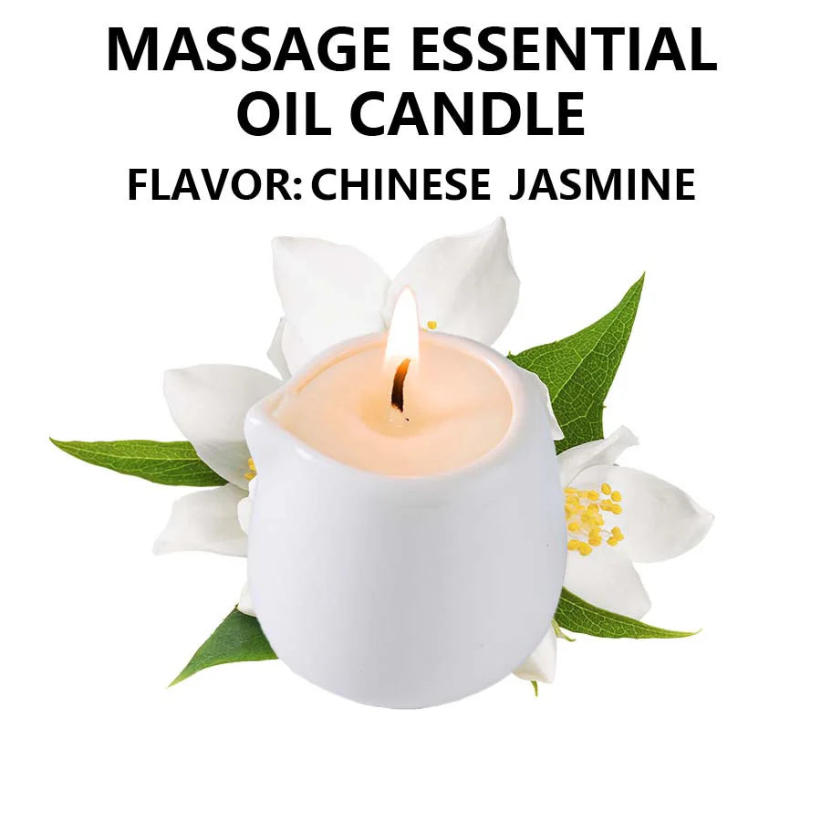 Fruity Scented Natural Massage Oil Candle. Low Heat. 1.69 oz, Coconut Wax. Hydrating. For Home & V-Day. Natural Luxury. Soothing