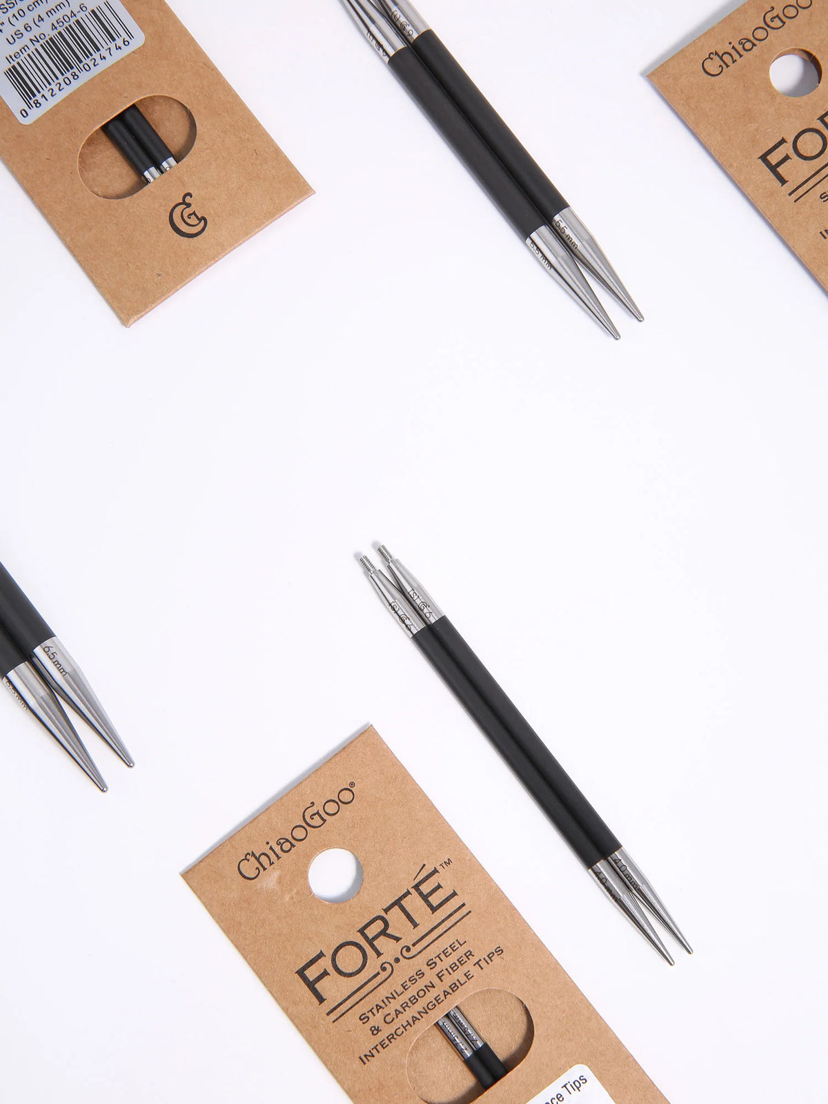 Knitting Needle Tips, ChiaoGoo FORTE Interchangeable for Handmade Knitwear