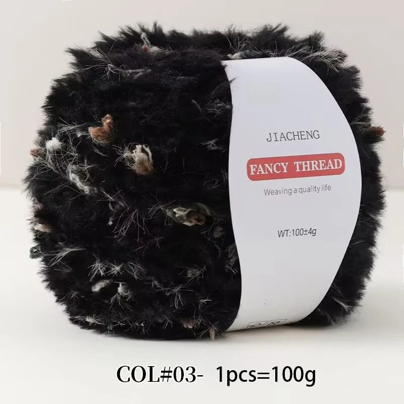 Yarn, Wide Faux Fur Texture for Knitting Coats, Scarves & Accessories