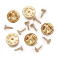 Brooch Pin Backs Metal Butterfly Badge Locks DIY Jewelry Making Craft Supplies
