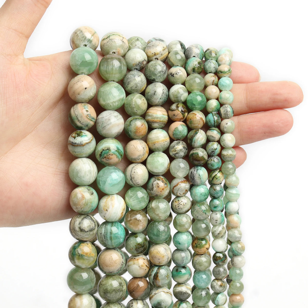 Stone Beads Round Assorted Stone Color Options for DIY Jewelry Making
