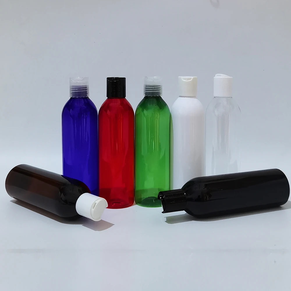 Disc-Top Bottles Empty PET Plastic Cosmetic Packaging Containers 30 Pack
