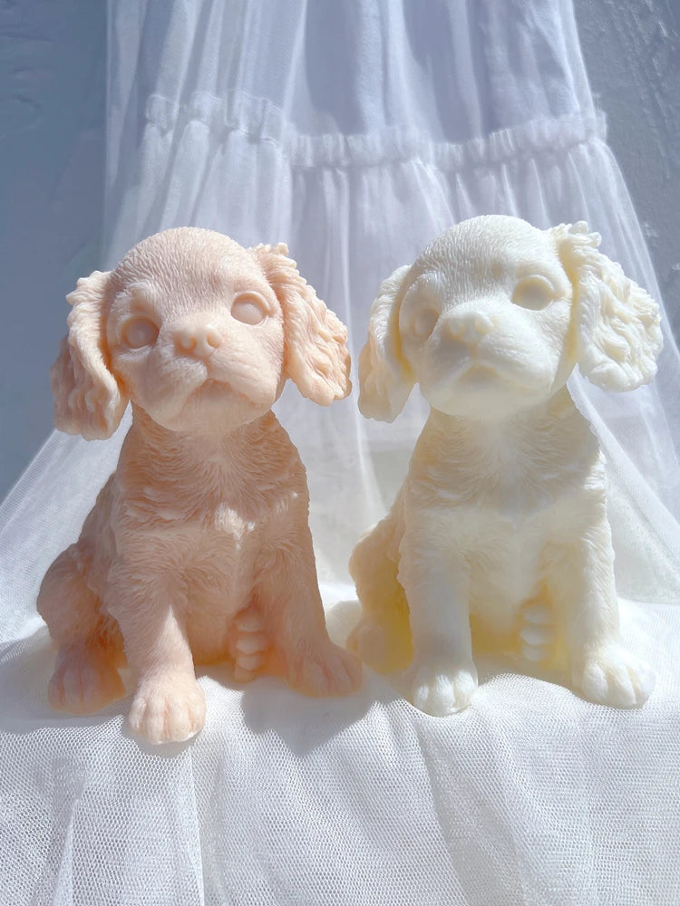 Different Breeds Puppy Candle Mold Animal Puppies Soy Wax Silicone Mould Dog Lover Home Decor