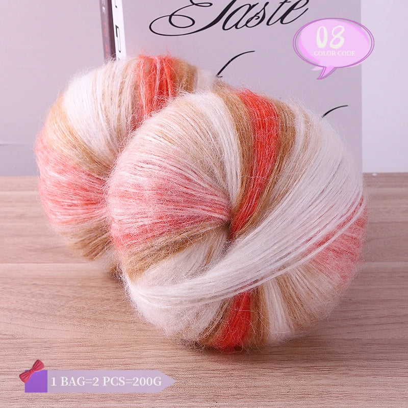 Yarn, Rainbow Gradient for Handmade Coats, Sweaters, Gloves & Shawls