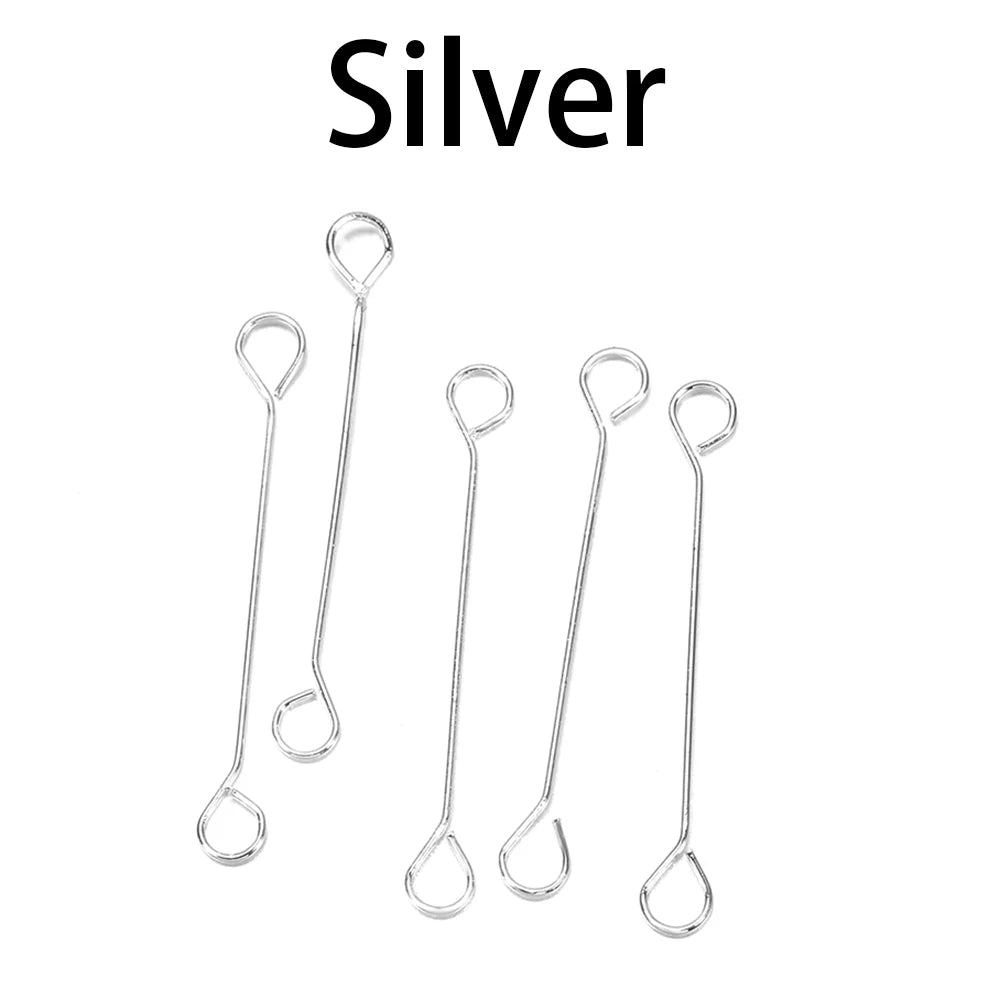 Earring Components Double Cylinder Bar Earrings Connecting DIY Jewelry Making