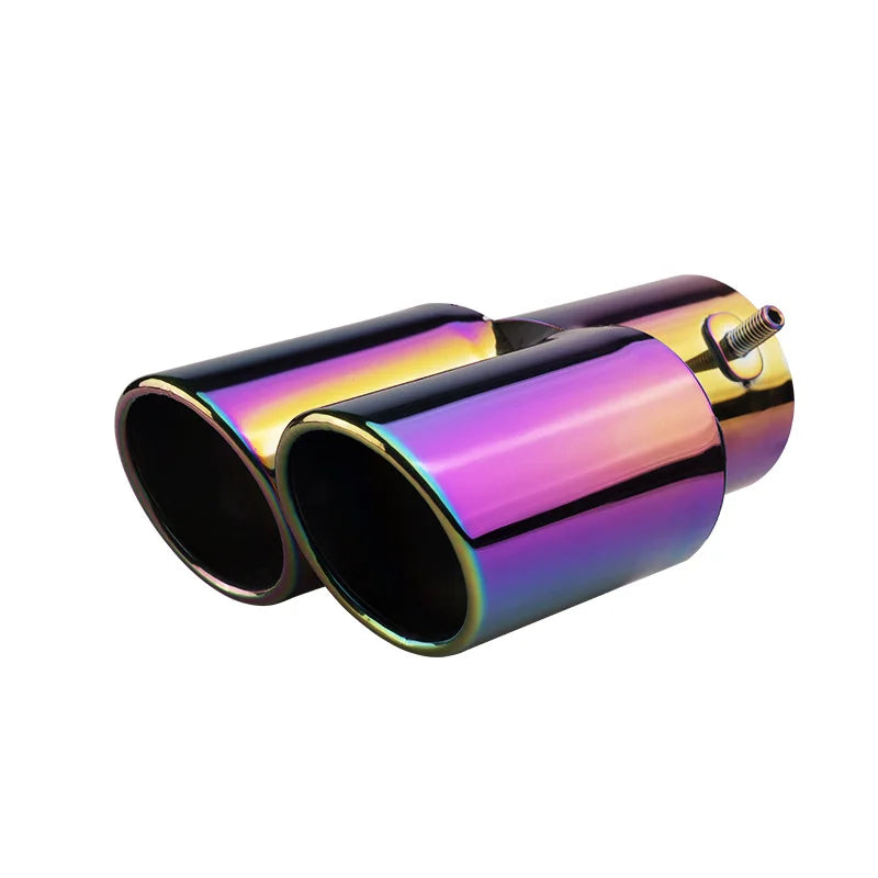 Universal 1-to-2 Stainless Steel Exhaust Tail Pipe Tip | Dual Outlet
