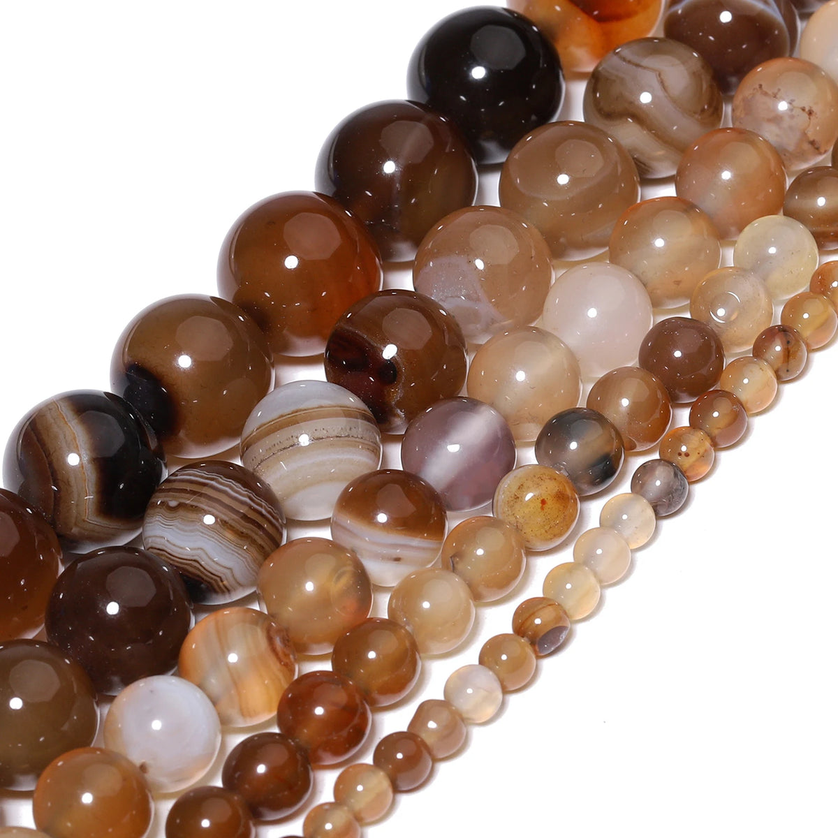 Stone Beads Lava Rose Quartz-Style Tiger Eye Turquoise-Style Labradorite