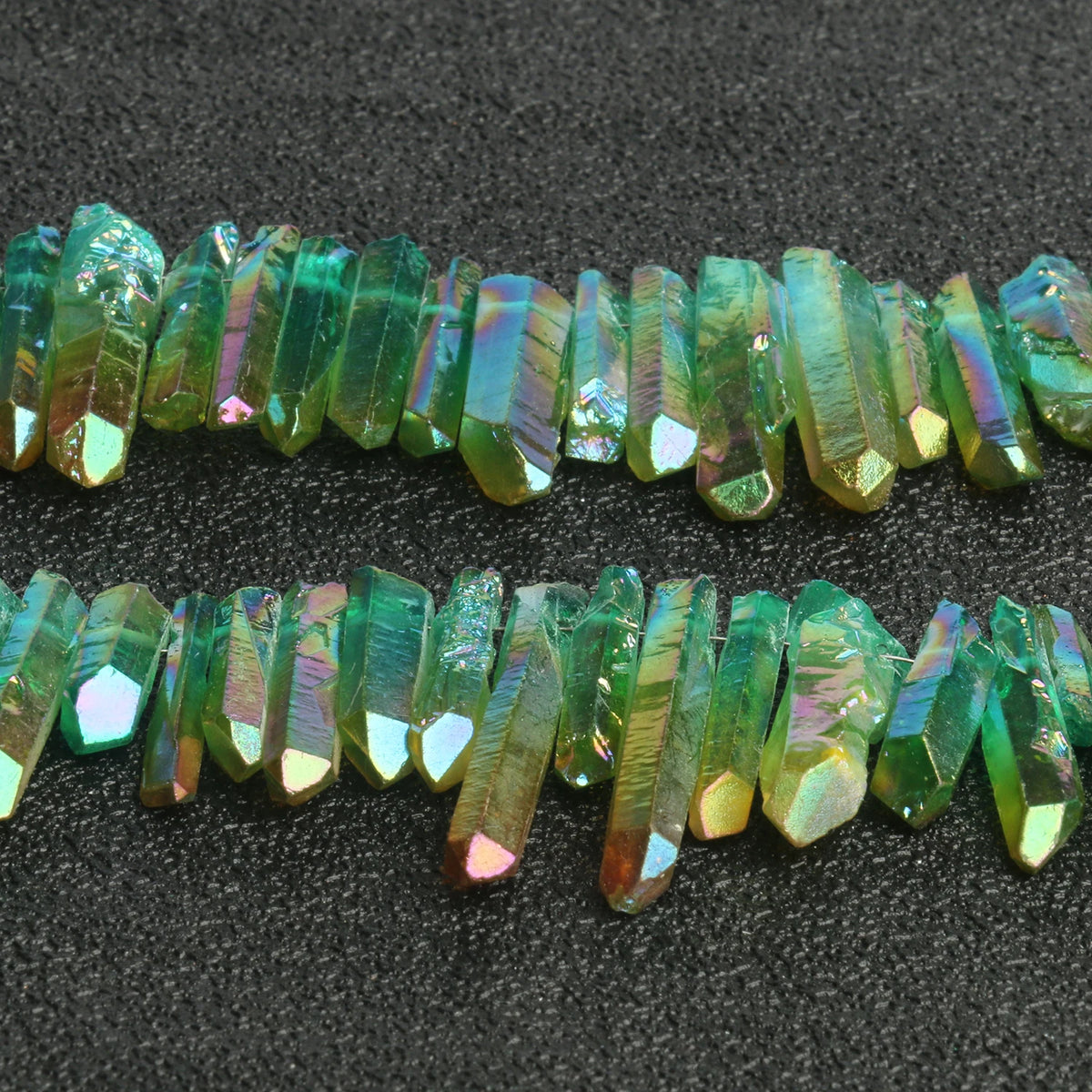 Stone Beads Quartz-Style Top-Drilled Point Sticks for DIY Jewelry Making