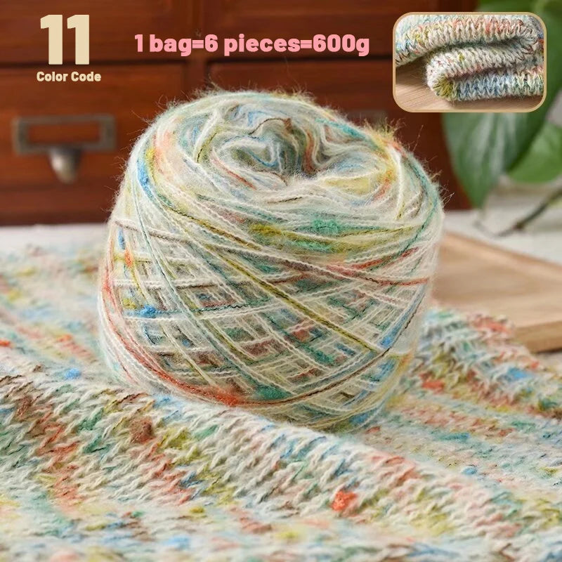 Yarn, Rainbow Colors for Sweaters, Scarves, Hats, Blankets & Shawls