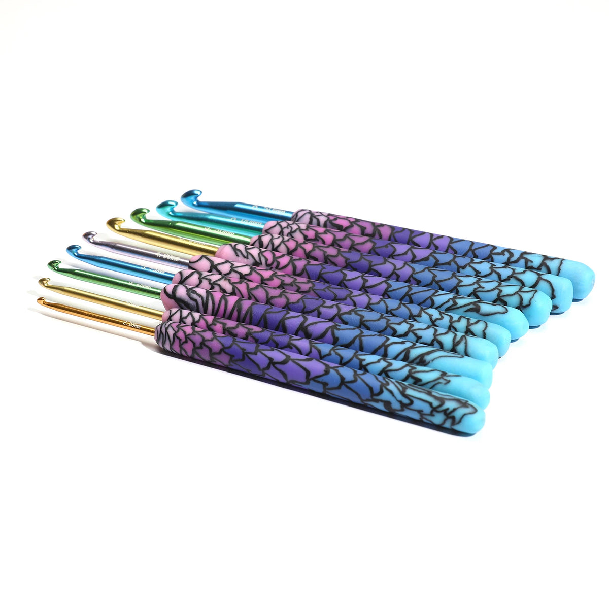 Crochet Hook, Purple Mermaid Handle for Handmade Yarn & Crochet Projects