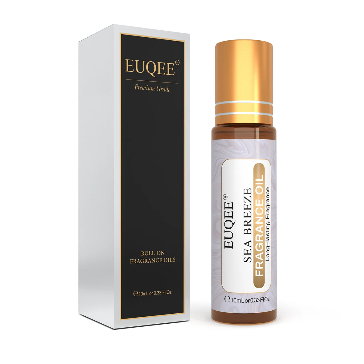 EUQEE Roll-On Perfume Oil 10ml 20 Scents Alcohol-Free Long-Lasting Fragrance