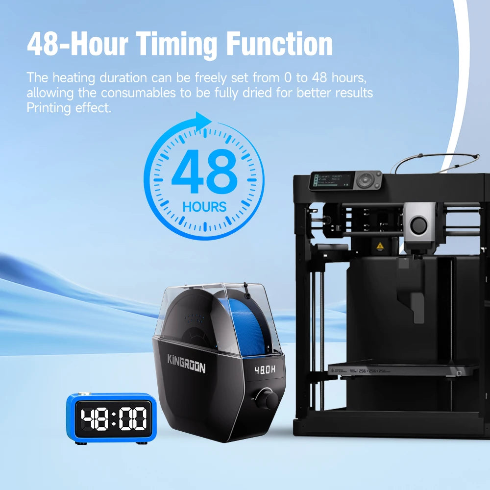 KINGROON KR-01 Filament Dryer Box for 3D Printer Filament, Filament Dry Box For PLA/PETG/TPU/ABS, Keep Filaments Dry 3D Printer Parts