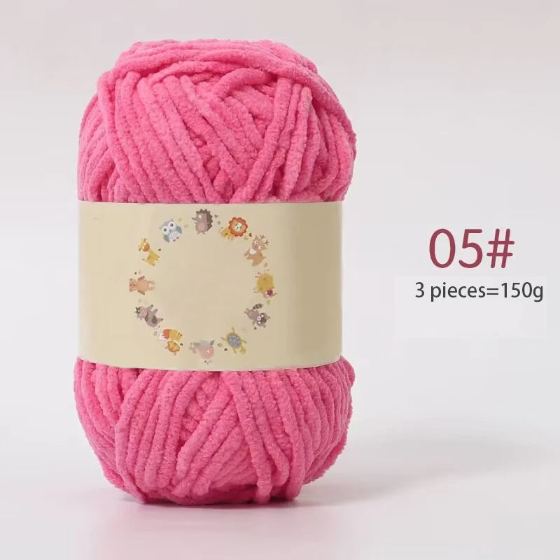 Yarn, Fine Chenille for Handmade Bear Crafts, Pillows, Sweaters & Scarves