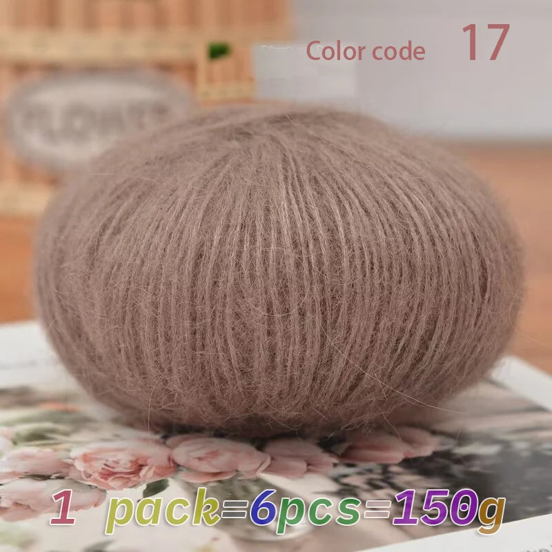 Yarn, Mohair Blend for Hand Knitting, Crochet & Creative Needlecraft Projects