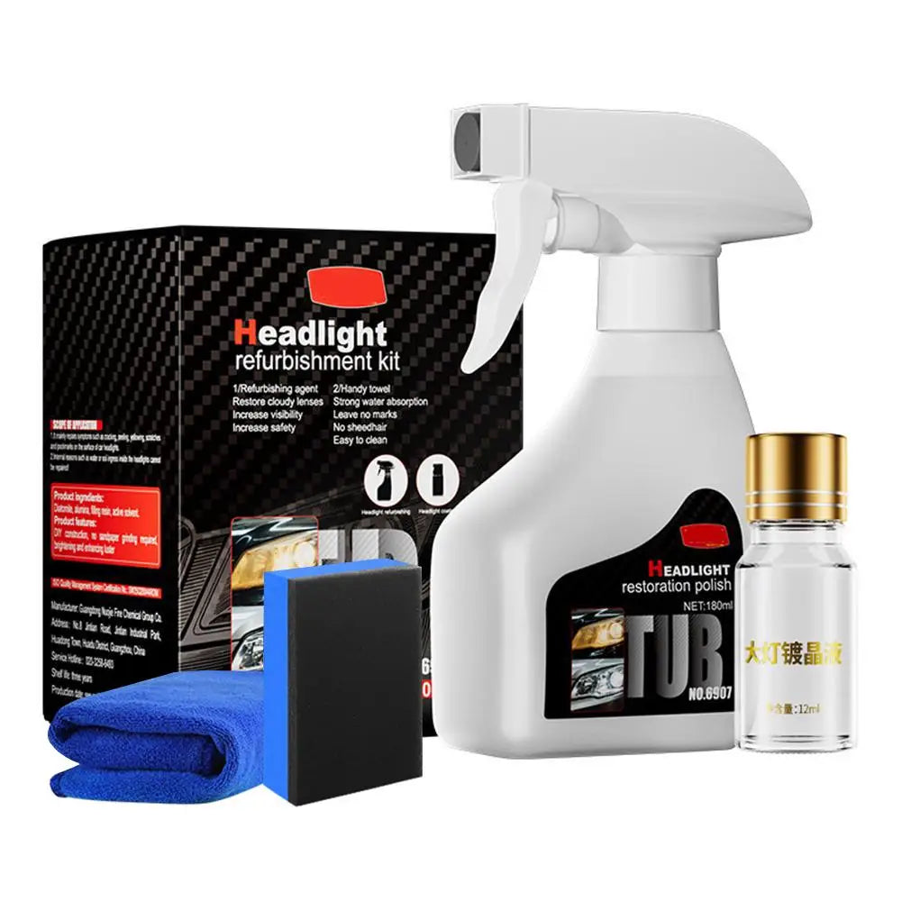 Car Headlights Restoration Kit Chemical Premium Quality Replacement Accessory