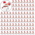 Christmas Lollipop Paper Cards Cartoon Santa Claus Penguin Snowman Kids Candy Gifts Package Wrapping New Year Party Decoration