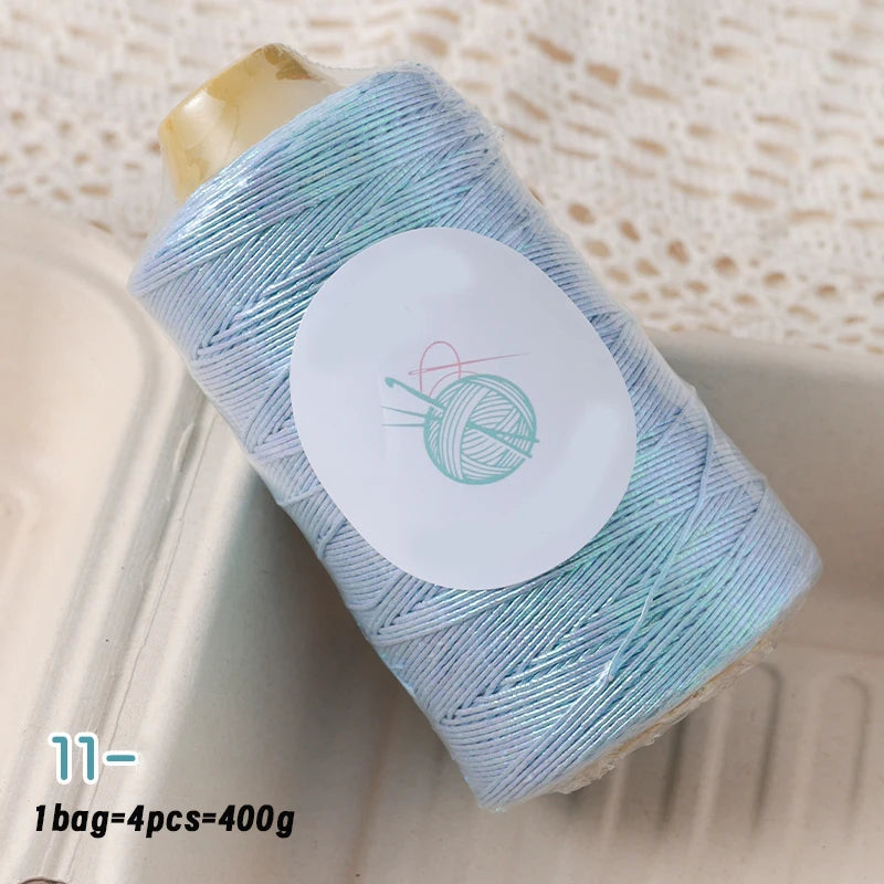 Yarn, Shiny Core-Spun for Bags, Storage Baskets, Slippers & Craft Projects