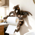 Retro Dragon Shaped Tissue Holder Bathroom Toilet Paper Holder Creative Dragon Ornament