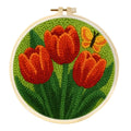 Punch Needle Kit, Flower Patterns for Beginner Yarn Art & Handmade Decor