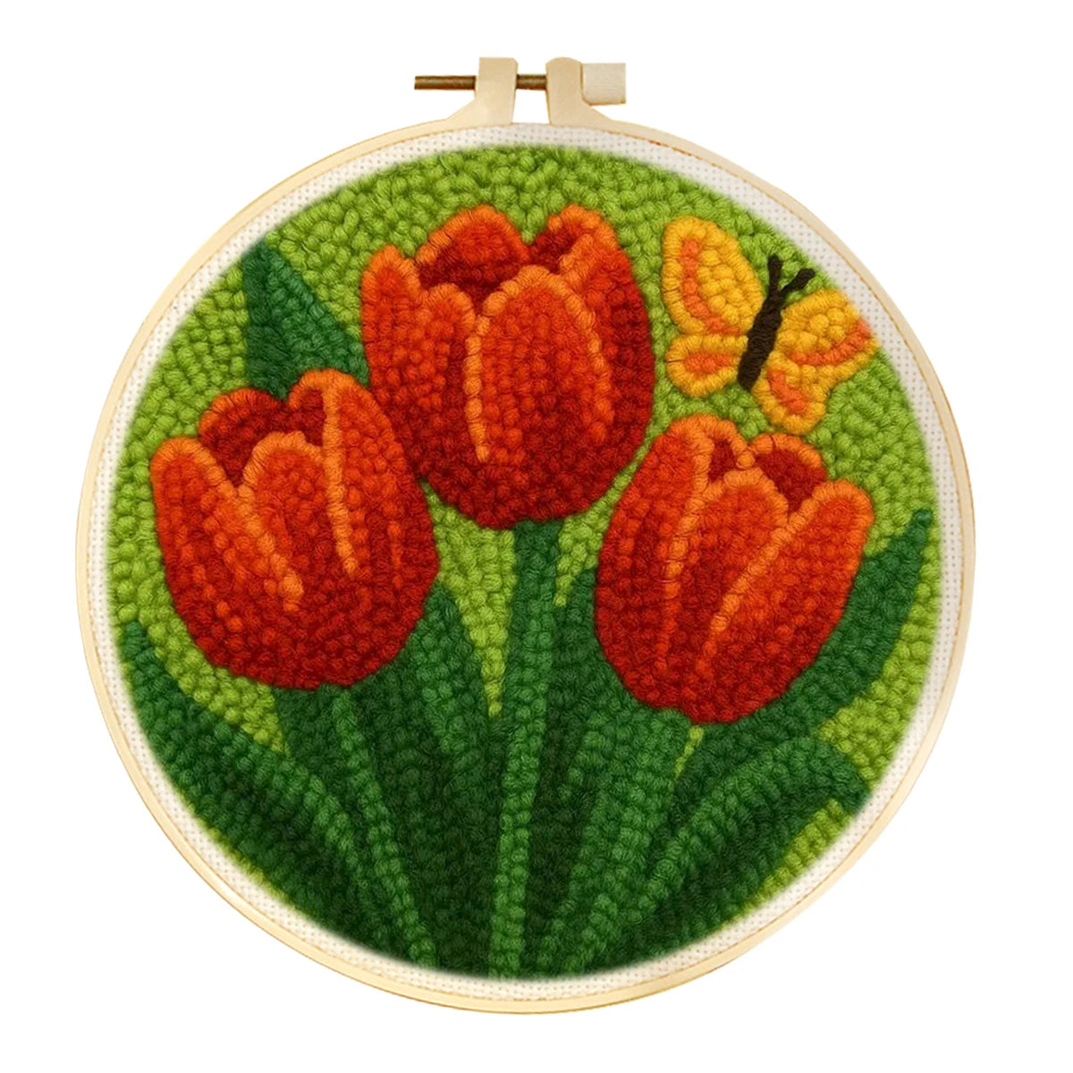 Punch Needle Kit, Flower Patterns for Beginner Yarn Art & Handmade Decor
