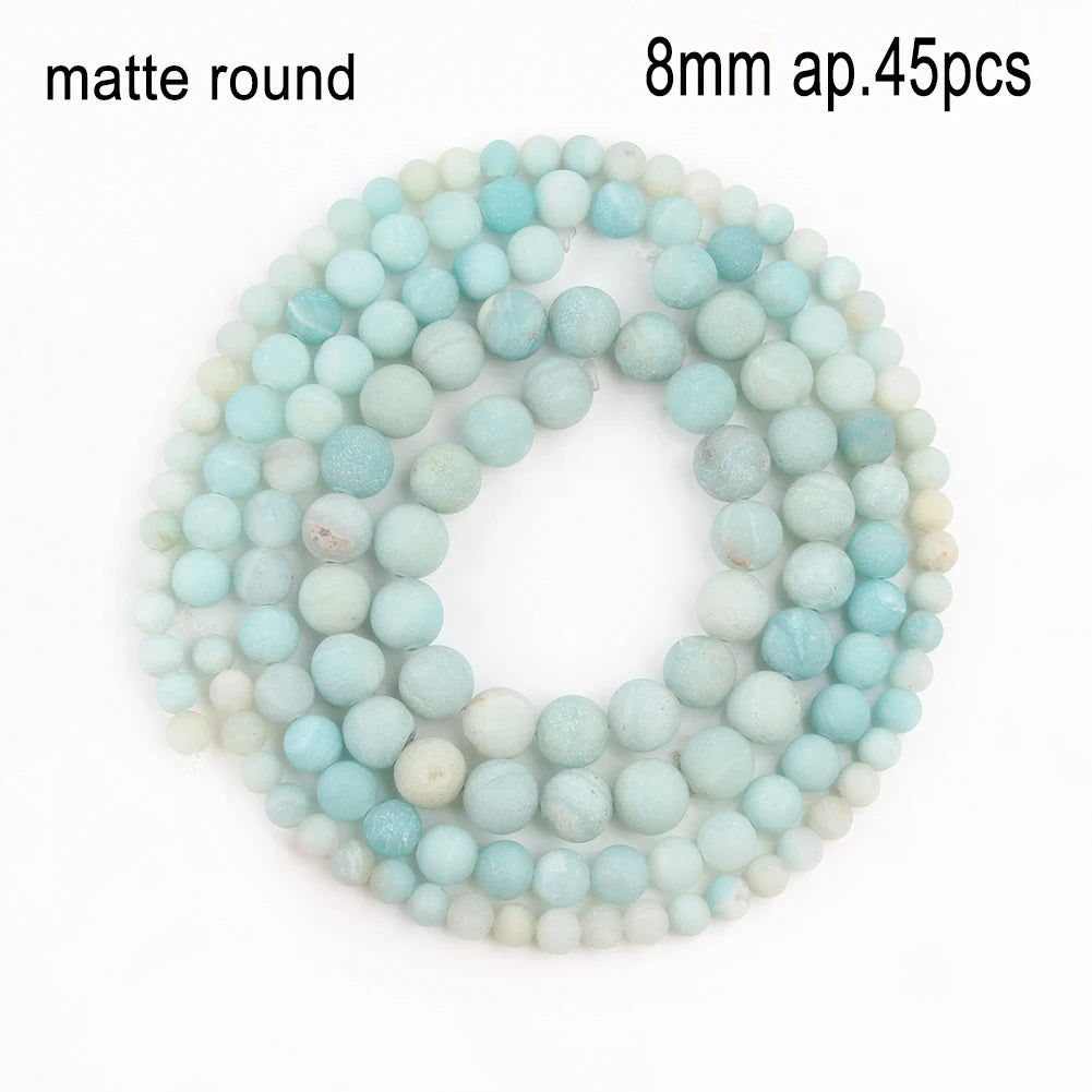 Stone Beads Amazonite-Style Faceted Mixed Shapes for DIY Jewelry Making