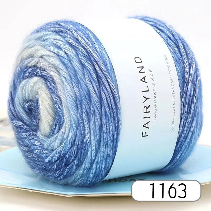 Yarn, Rainbow Gradient for Handmade Sweaters, Scarves, Hats & Shawls