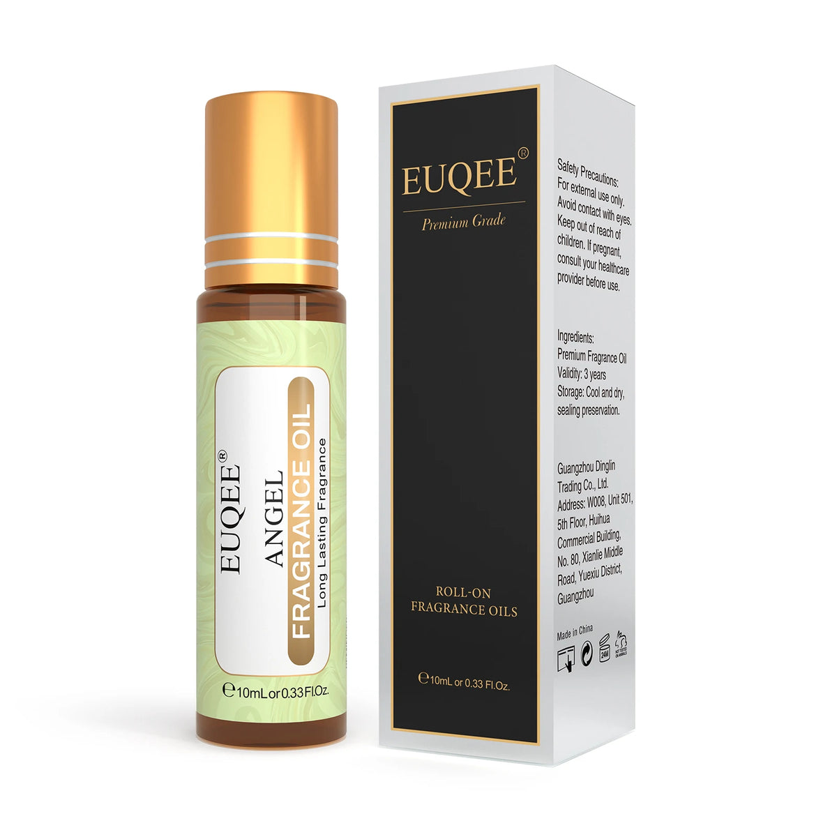 EUQEE Women's Roll-On Perfume Oil 10ml 31 Scents Alcohol-Free Long-Lasting