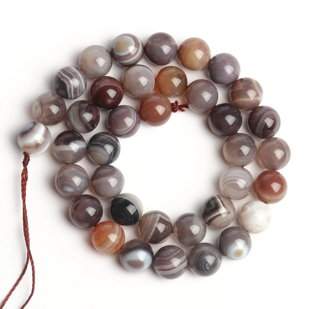 Stone Beads Round Purple Amethyst-Style for DIY Jewelry Making Bracelet Supplies