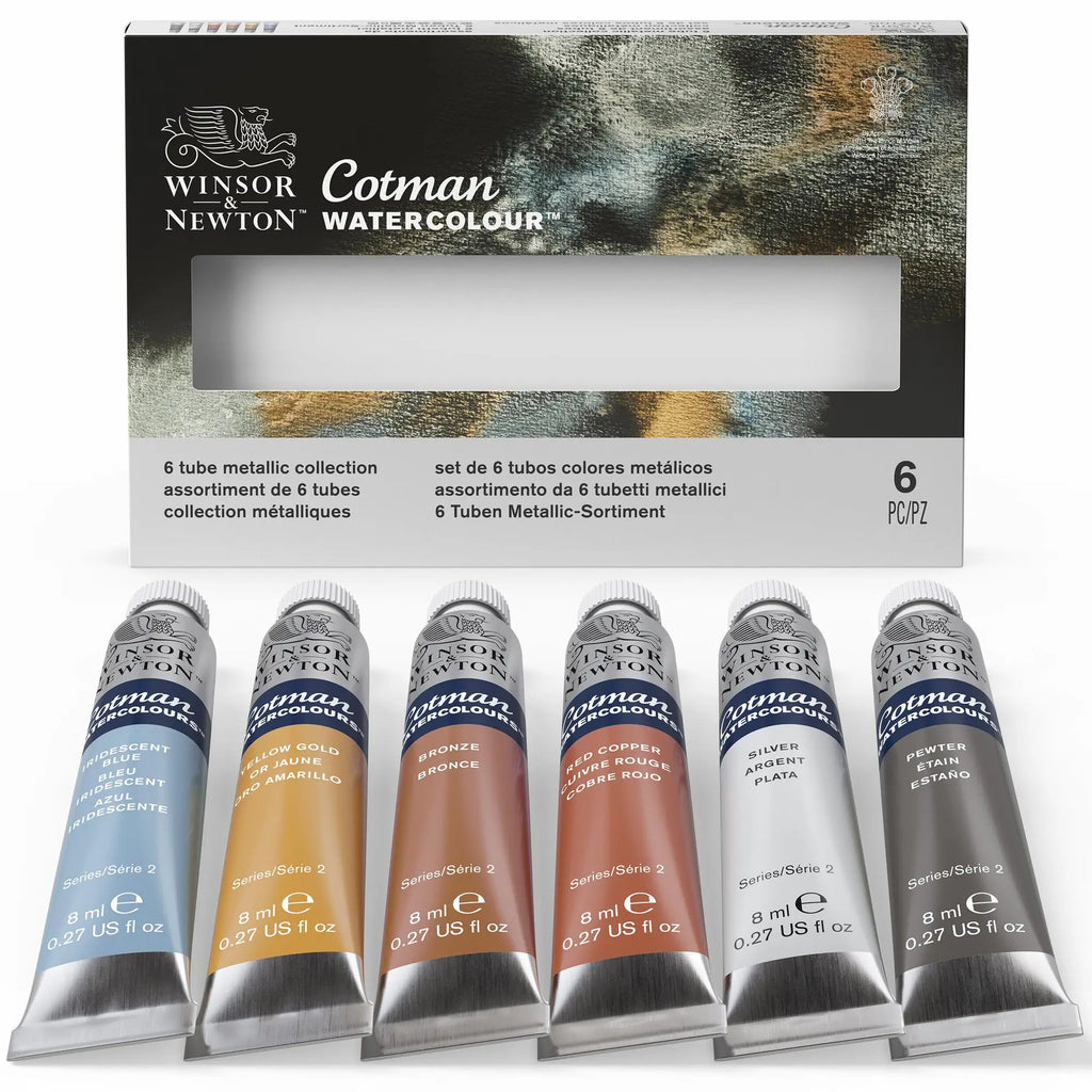 Winsor & Newton Cotman Watercolor Paint Set — Half Pan & Tube Sets