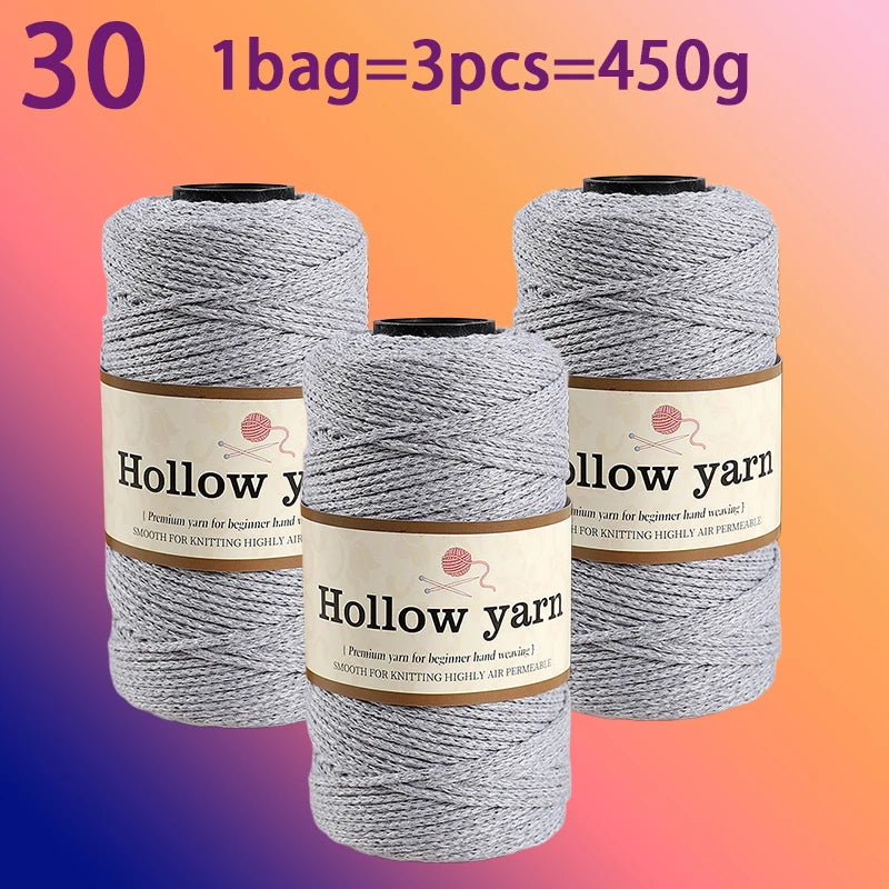Yarn, Hollow Cord for Bags, Storage Baskets, Floor Mats & Hanging Crafts