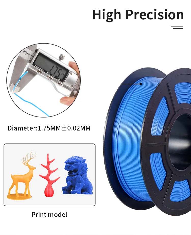 KINGROON 10KG PLA Filament PETG 3D Filament 1.75mm For 3D Printer Filament 10 Rolls/Set Mixed Colors and Materials FDM Printing Fast Ship